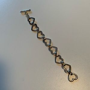Heart chain link bracelet